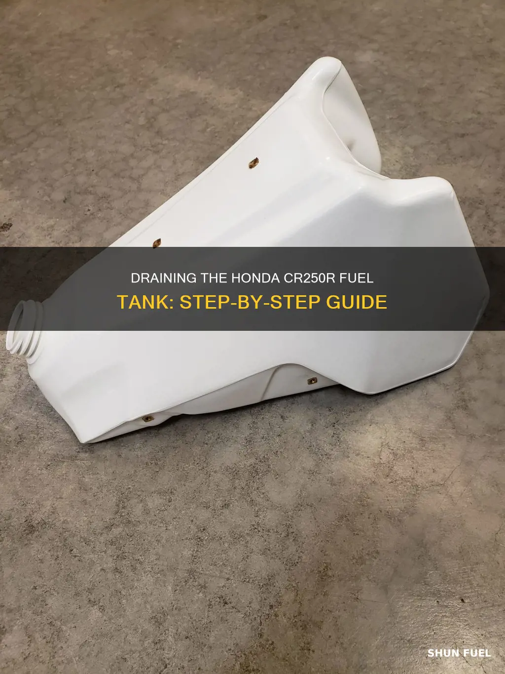 how to drain fuel tank on honda cr250r