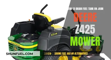 Draining Fuel Tank on John Deere Z425 Mower: Step-by-Step Guide