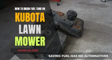 Draining the Kubota Lawn Mower Fuel Tank: Step-by-Step Guide