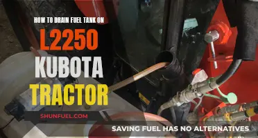 Draining the Kubota L2250 Tractor Fuel Tank: Step-by-Step Guide