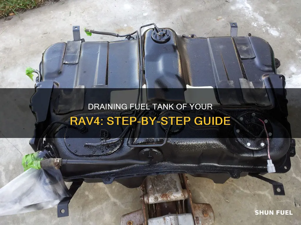 how to drain fuel tank rav4