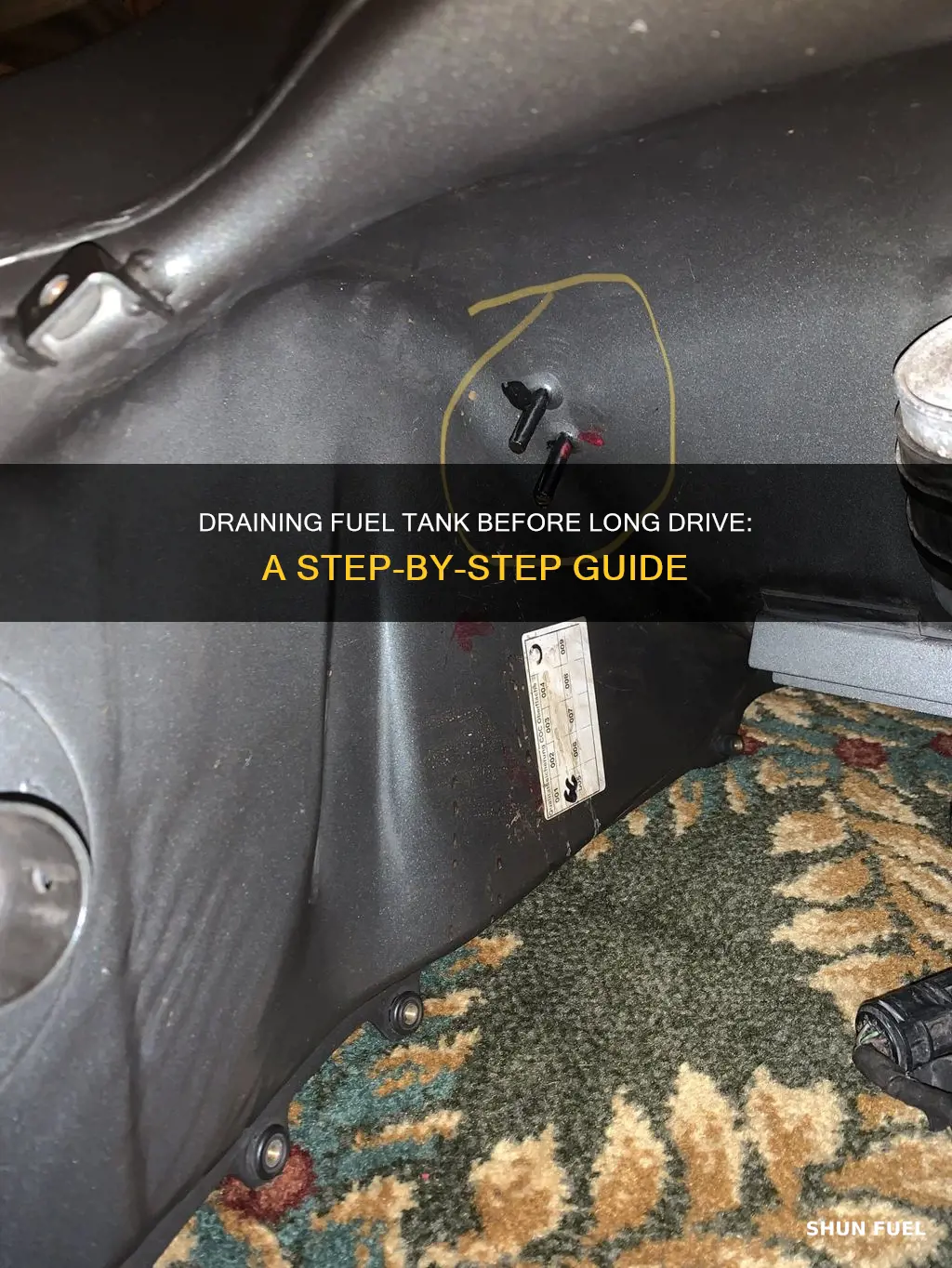 how to drain fuel tank the long drive