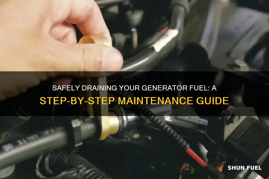 how to drain generator fuel