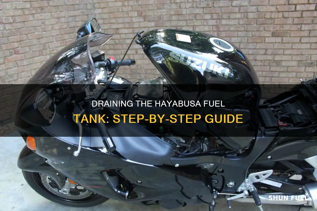 how to drain hayabusa fuel tank