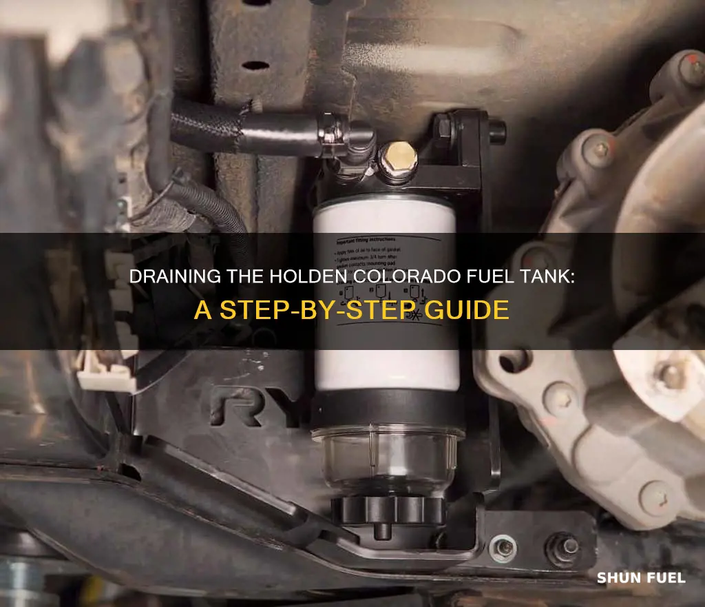 how to drain holden colorado fuel tank