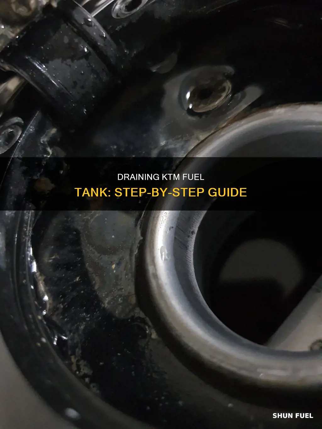 how to drain ktm fuel tank