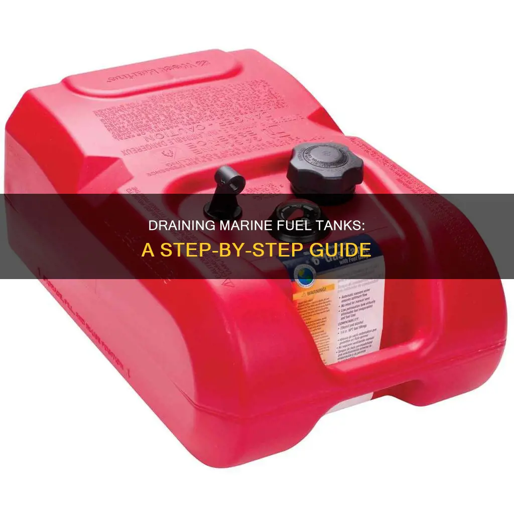 how to drain marine fuel tank
