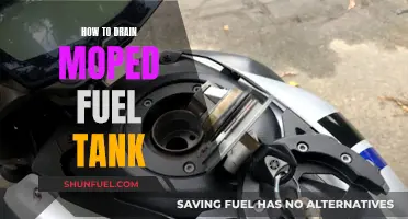 Draining Your Moped's Fuel Tank: A Step-by-Step Guide