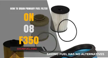 Draining the Primary Fuel Filter on Your '08 F350