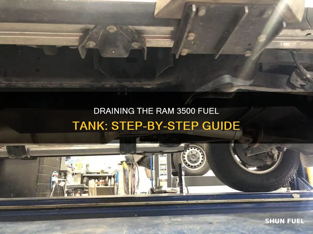 how to drain ram 3500 fuel tank
