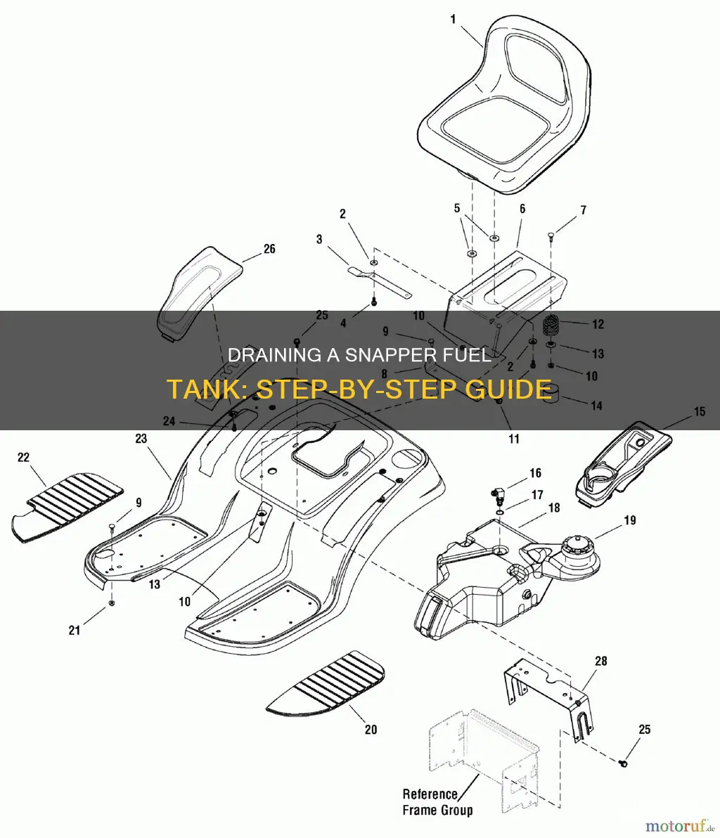 how to drain snapper fuel tank