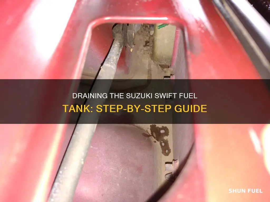 how to drain suzuki swift fuel tank