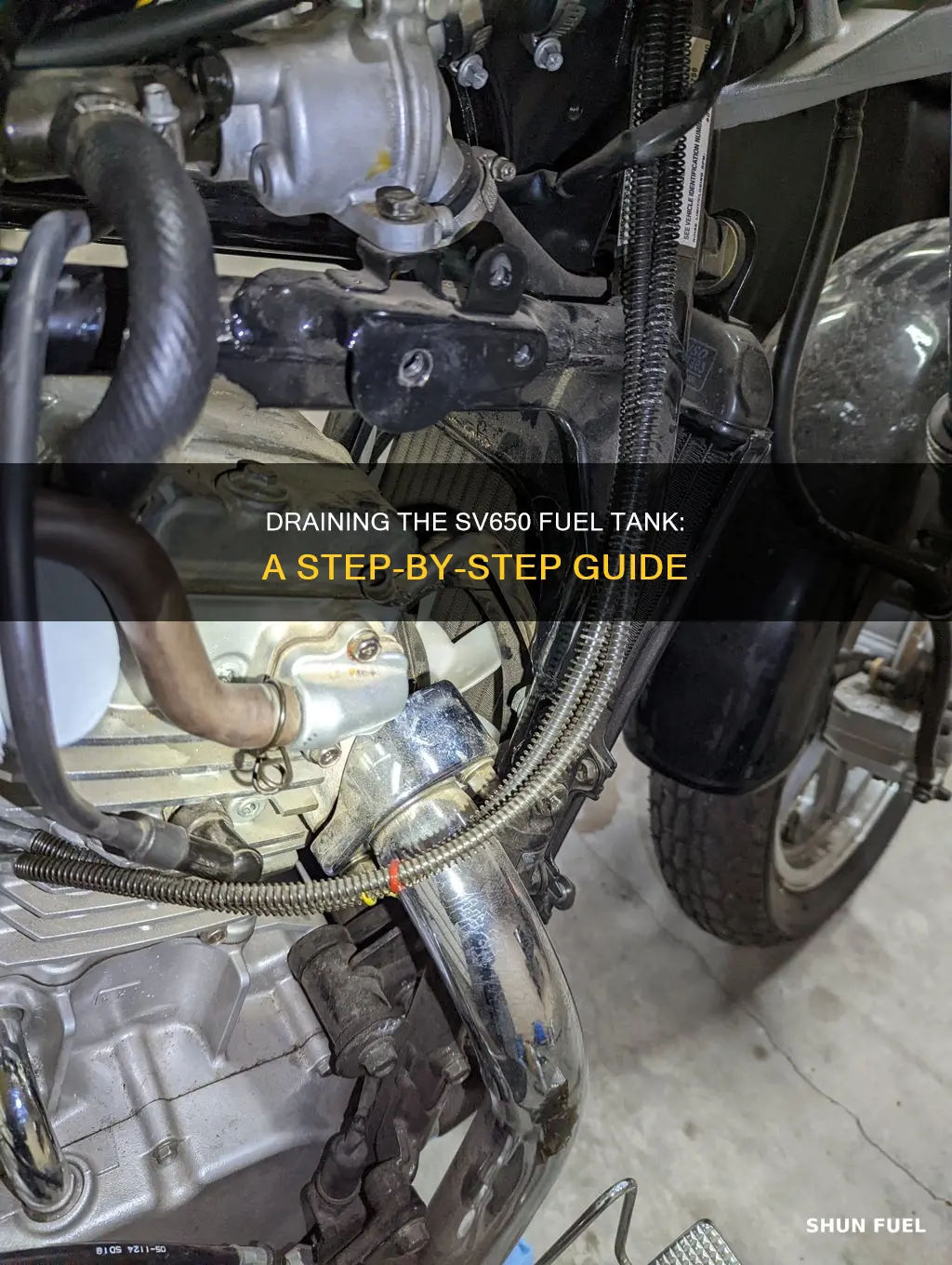 how to drain sv650 fuel tank