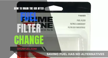 Draining Air After Fuel Filter Change: Step-by-Step Guide