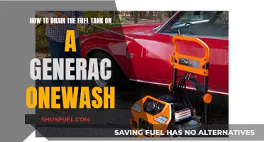 Draining Generac OneWash: Step-by-Step Fuel Tank Guide