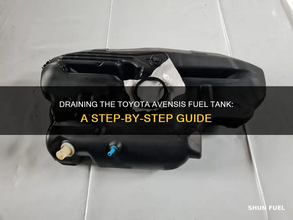 how to drain toyota avensis fuel tank