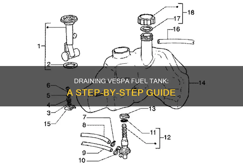 how to drain vespa fuel tank