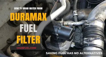 Draining Water from Your Duramax Fuel Filter: A Guide