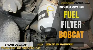 Draining Water from Your Bobcat Fuel Filter: A Step-by-Step Guide