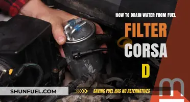 Draining Fuel Filter Water in Corsa D: Step-by-Step Guide