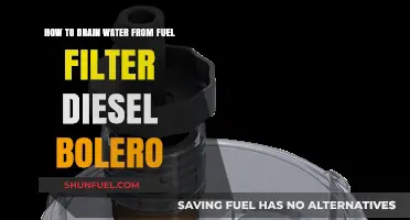 Draining Water from Your Diesel Bolero's Fuel Filter