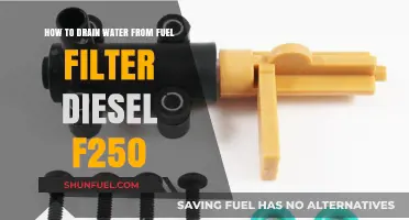Draining Water from Your Diesel F250's Fuel Filter