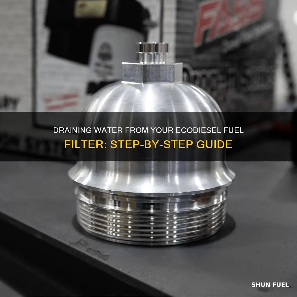 how to drain water from fuel filter ecodiesel