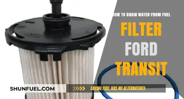 Draining Water from Your Ford Transit Fuel Filter