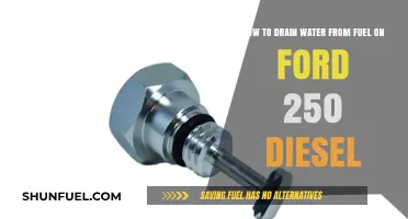 Draining Water from Your Ford 250 Diesel Fuel Tank