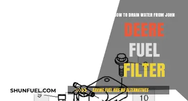 Draining Water from Your John Deere Fuel Filter