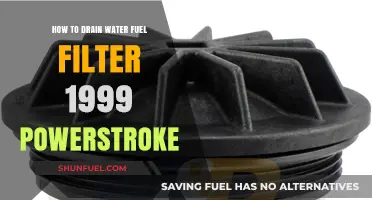 Draining Water from Your 1999 Powerstroke Fuel Filter