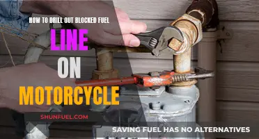 Unblocking Your Motorcycle Fuel Line: Drilling It Out