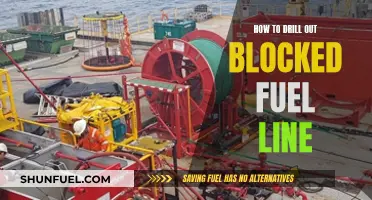 Clearing Blocked Fuel Lines: Drilling Techniques for Quick Results
