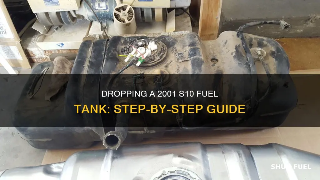 how to drop a 2001 s10 fuel tank