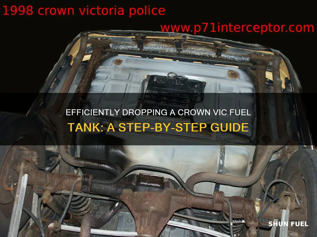 how to drop a crown vic fuel tank