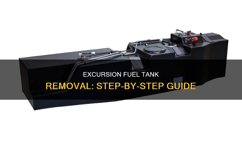how to drop a fuel tank in a 2000 excursion