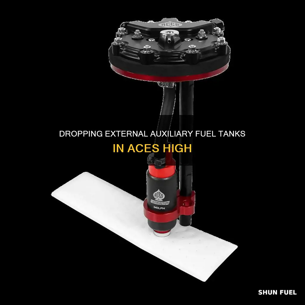 how to drop ext aux fuel tank in aces high