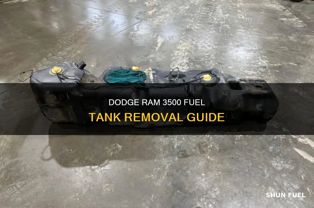 how to drop fuel tank 2002 dodge ram 3500