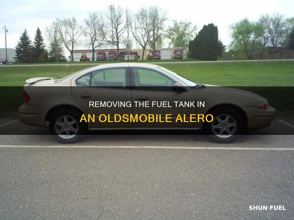 how to drop fuel tank 2003 oldsmobile alero