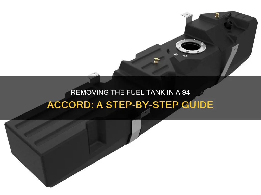 how to drop fuel tank 94 accord