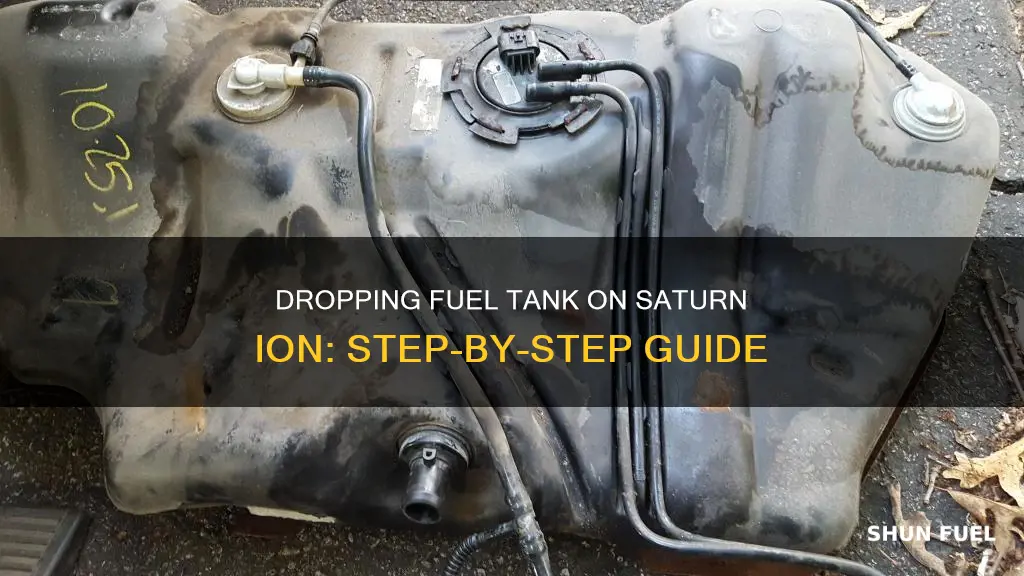 how to drop fuel tank on 2005 saturn ion