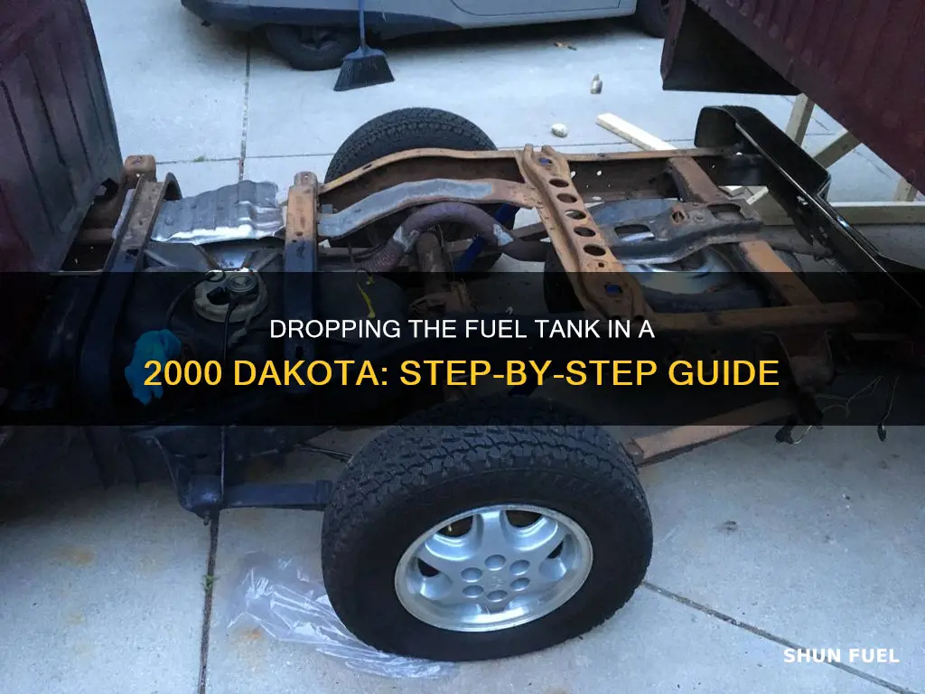 how to drop the fuel tank 2000 dakota