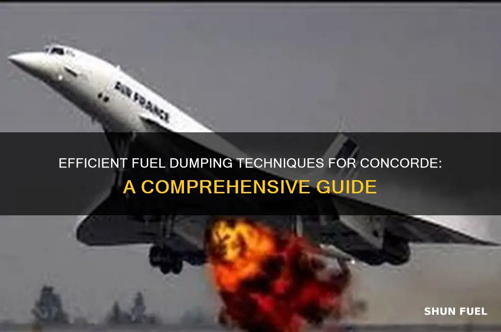 how to dump fuel concorde