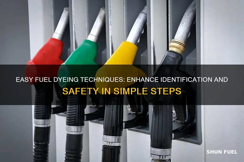 how to dye fuel