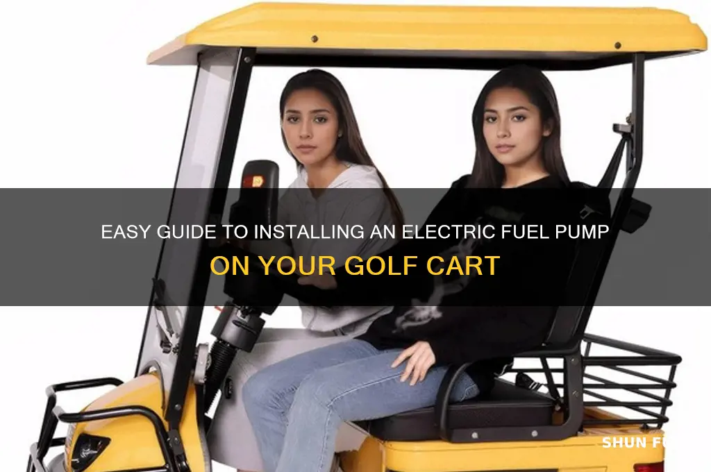 how to electric fuel pump on golf cart