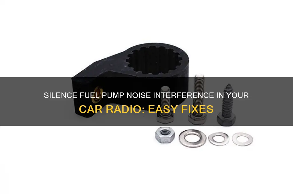 how to eliminate fuel pump noise from your radio