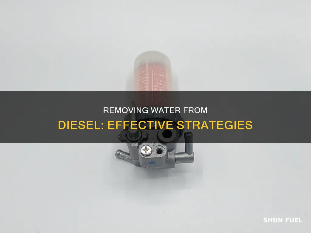 how to eliminate water in diesel fuel