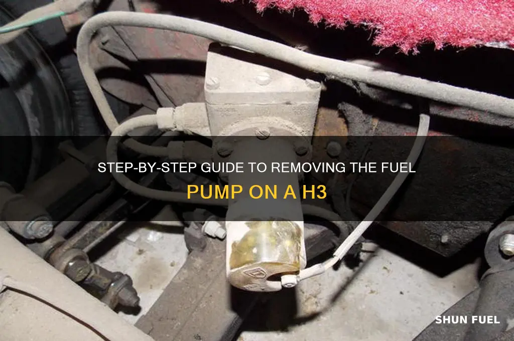 how to emove the fuel pump on a h3