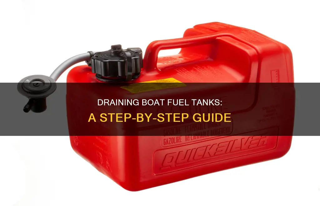 how to empty a boat fuel tank