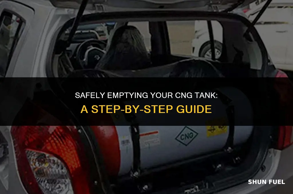 how to empty a cng tank